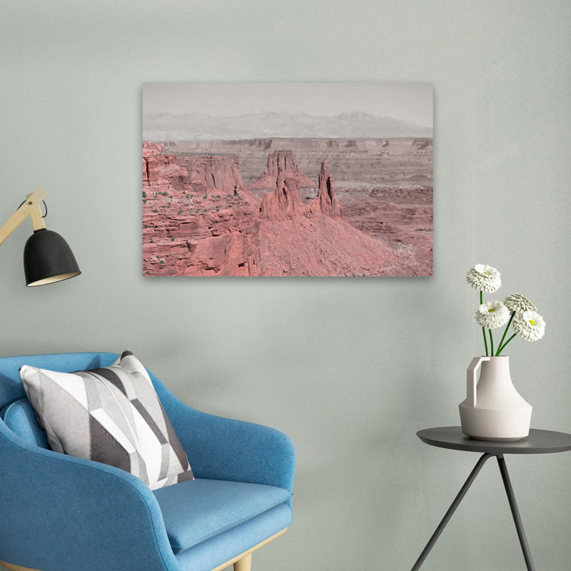Canyonlands Dreamscape - Canyon contemporain, roches rouges, art surréel, H 16 po x l 24 po