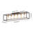 Bonnyrigg 6-Light Rectangle Flush Mount Ceiling Fixture-59297422