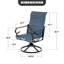Chaises de salle à manger rembourrées avec base pivotante et dossier haut 2 pièces Textilene-514248691