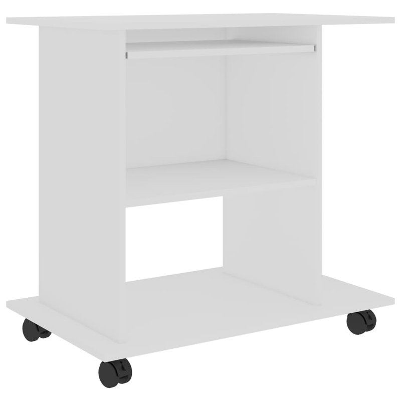 Bureau d'ordinateur vidaXL, Blanc