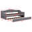 Upholstered Daybed With LED Belt And Trundle-893304144