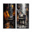 Piano Urban Upright - Ensemble de 2 reproductions murales en métal-2098716089