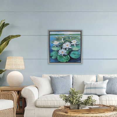 Cadre flottant Pond Lilies Group, design par Violeta Vollmer