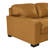 Oversized U-Shaped Brown Geniune Leather Match Sectional Sofa With Deep Seating & Modern Track Arms-335884294