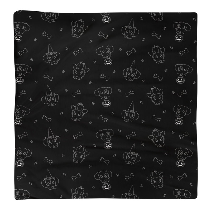 No Pattern Square Napkin, 10" x 10", Cotton, Black/White