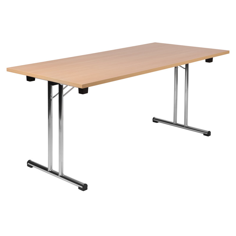 Hopkinton 80cm Rectangular Folding Table, Beech