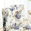 Chaise de salle à manger en flanelle bleue, doux au toucher, non, avec coussin de taille assortie, avec