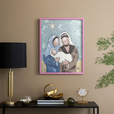«A Silent Night I», reproduction encadrée - bois massif