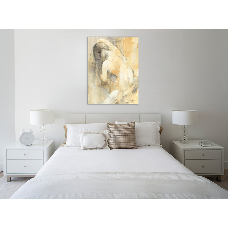 Reproduction d’art sur toile tendue, "boudoir beige I" par Albena Hristova, H 32 po x l 24 po x P 1,5 po