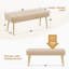 Banc rembourré en velours Chereese-915414883