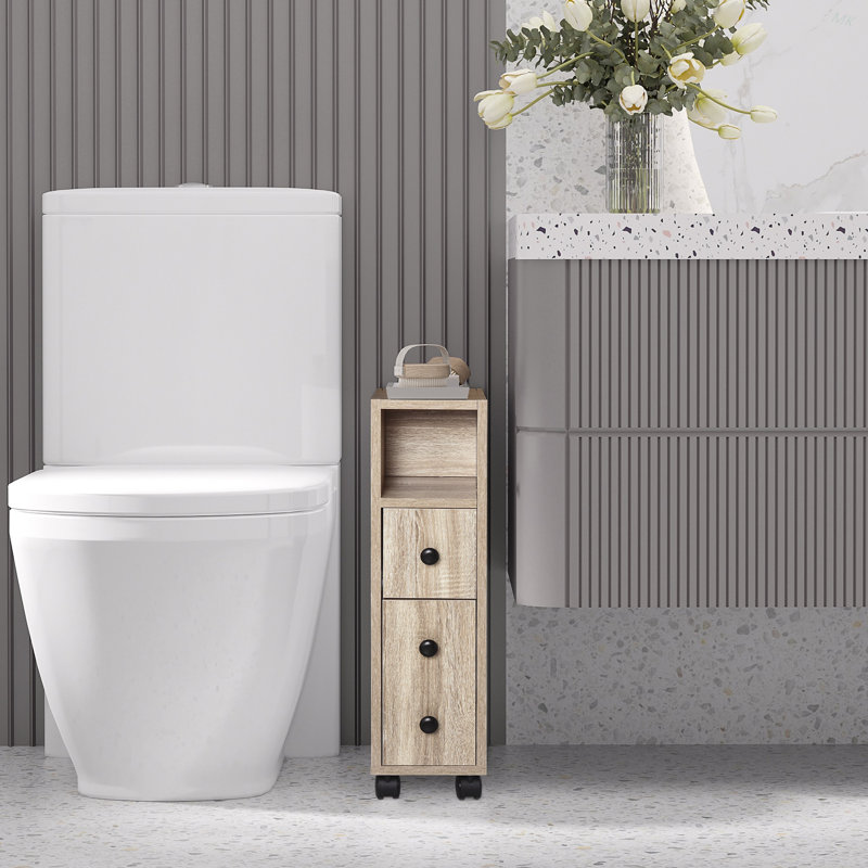 Armoire de salle de bain autoportante compacte Kleankin