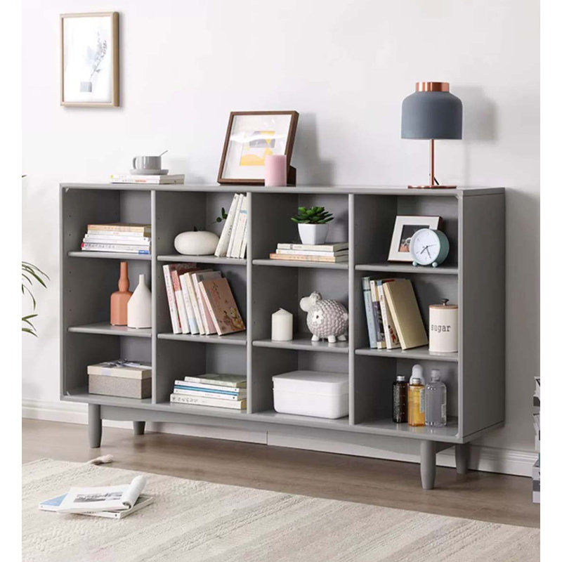 Bibliothèque en bois massif nain Wall-to-Wall, Gris
