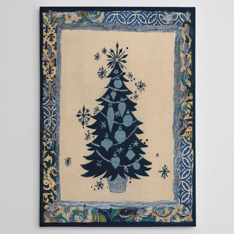 «Tree Silhouette» par Eugenne Tava - reproduction d'art sur toile tendue, H 24 po x l 32 po x P 1,5 po