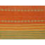 Striped Area Rug in Orange/Green