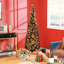 160 décorations à DEL avec arbre, H 59,1 po, 294 pointes, noir, Noël artificiel 20,9 po Arbre pour la décoration, lumières, noir