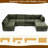 128" Oversized Modular Sectional Sofa with Storage Ottoman-2061109773