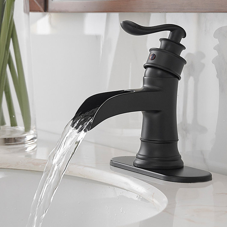 Single-Hole Single-handle Bathroom Faucet with Drain Assembly