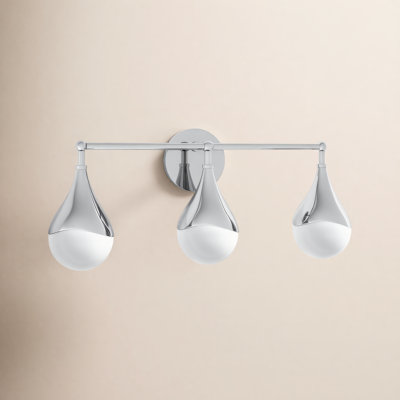 Algiers 3 Light Frosted Dimmable Vanity Light
