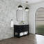 Meuble-lavabo simple 48 po avec comptoir en quartz Lucian-115046567