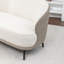 Causeuse en velours avec pieds noirs Stith-1879777120
