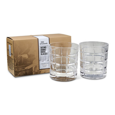 Ensemble de 2 pièces 11 oz Fifth & Vermouth Ensemble de verres à whisky en cristal sans plomb