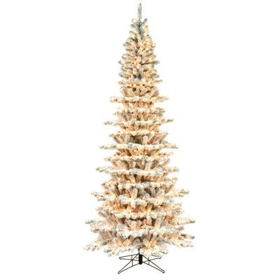 Sapin baumier floqué