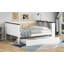 Lit de jour en bois avec tablettes de rangement-497023546