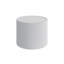 Table de bout cylindrique en cuir Chalan avec base en laiton et plateau en ardoise clair-126256068-126256069