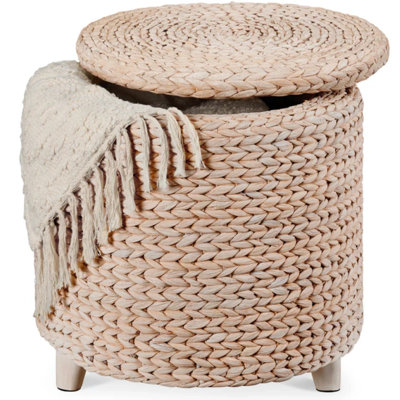Round Storage Ottoman