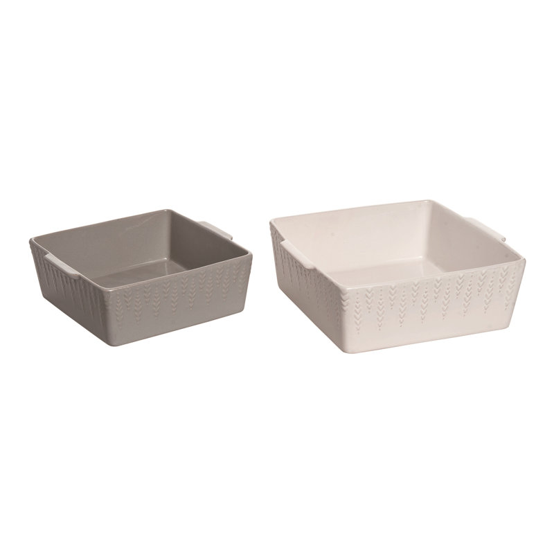 Transpac 2 Piece Ceramic Bakeware Set