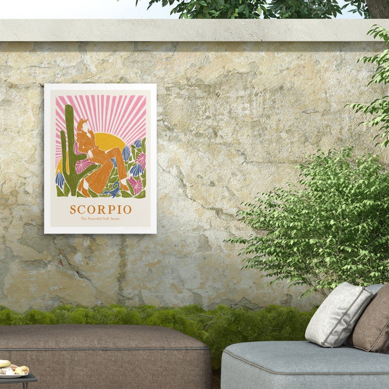 Jenny Liz Rome Jlr Scorpio Outdoor  Canvas, 24" H x 32" W