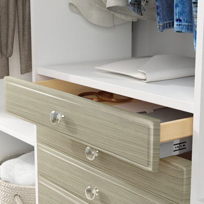 Grid Manufactured Wood Drawer