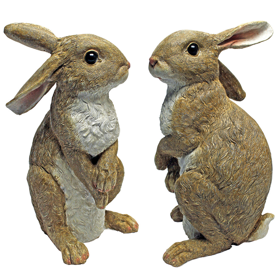 Hopper, the Bunny Garden Statue (Set of 2) Design Toscano