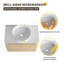 Meuble-lavabo flottant simple 30 po avec lavabo d'art en céramique, meuble-lavabo mural avec 2 portes à fermeture douce-132717871
