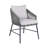 Brysa Premium All-Weather Wicker Outdoor Dining Armchair with Cushion