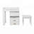 3-in-1 Makeup Vanity Desk with Flip-Top Mirror, LED Lighting, Adjustable Length & Ample Drawers - Stylish Multi-Functional Dressing Table for Home-1885363595