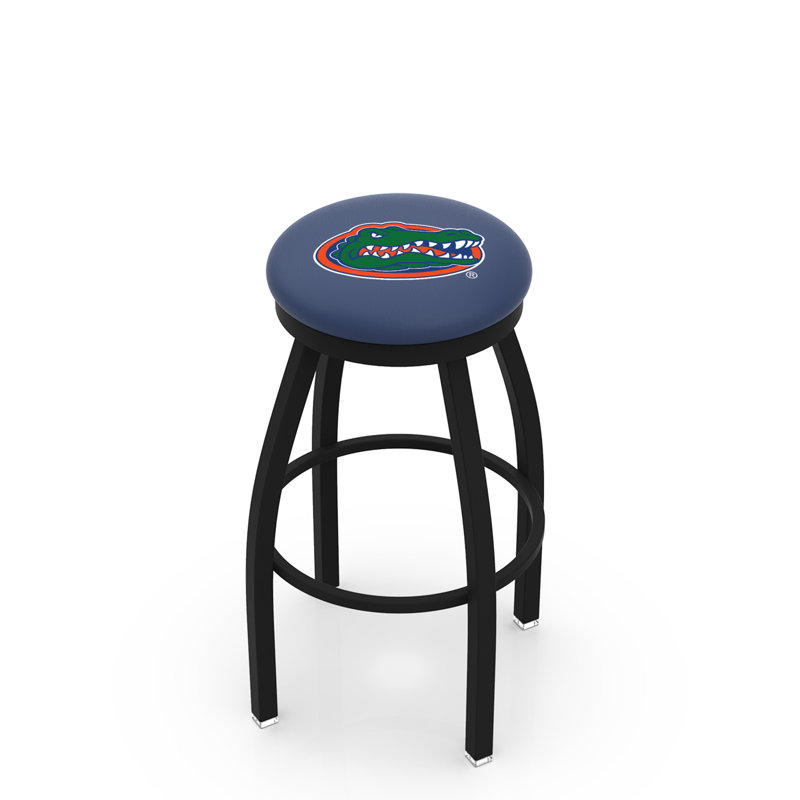 NCAA Swivel 25" Counter Stool, Black Wrinkle, University of Florida
