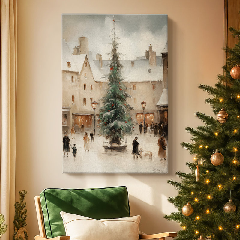 Toile tendue sur toile dorée Carol-Premium Gallery, H 60 po x l 40 po