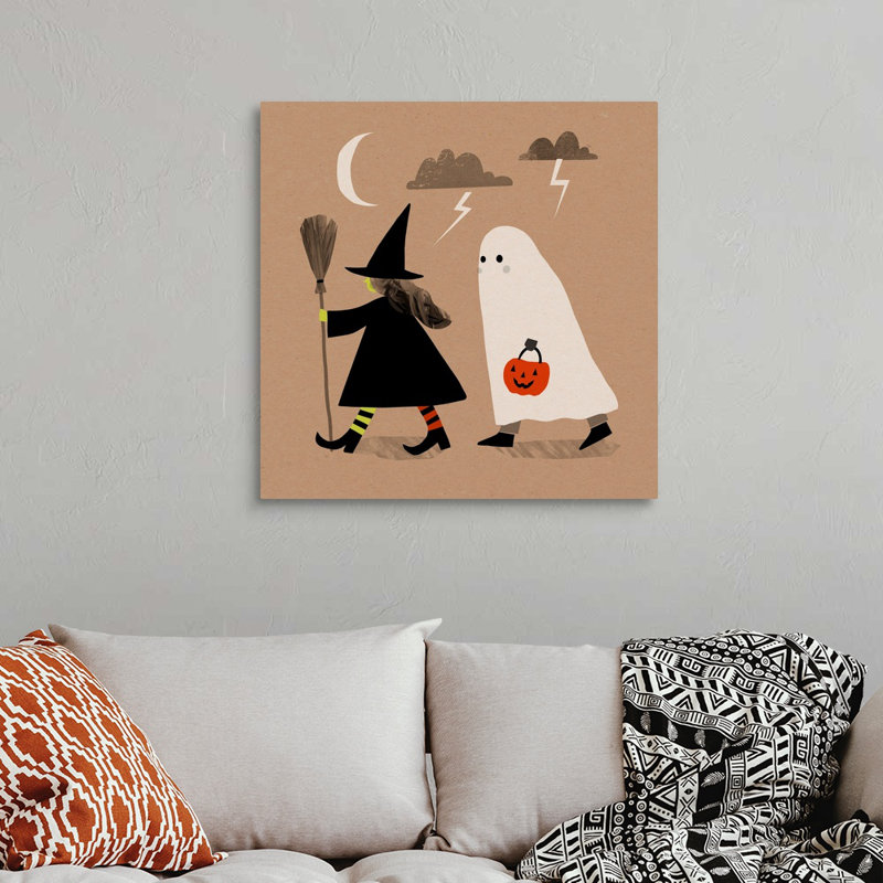 «Graphic Halloween III» par Victoria Barnes, reproduction d'art sur toile, Toile tendue, H 30 po x l 30 po x P 1,25 po