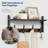 20" Rustic Coat Rack Wall Mount With Shelf, Wall Hooks With Shelf, Heavy Duty Entryway Organizer Hangers-251411775