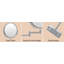 Miroir grossissant mural 8 po, miroir de meuble-lavabo double face pour salle de bain-821752335-821752334-821752332