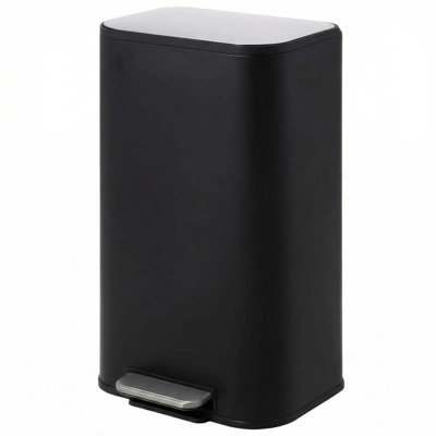 Slim Stainless Steel Trash Can 12L/20L/30L, Space Saving Garbage Bin with Thin Lid Odor Control and Smudge Resistant Finish