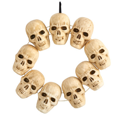 Couronne lumineuse en polychlorure de vinyle (PVC) 20 po Skull