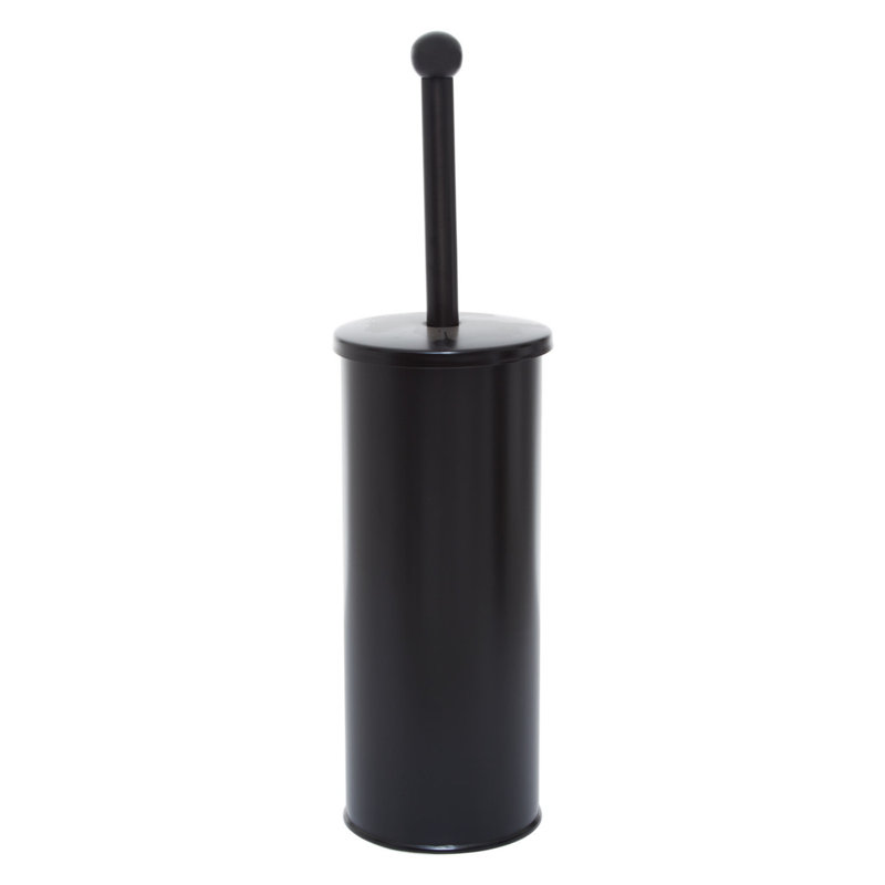Strout Free-Standing Toilet Brush and Holder, Dark Brown