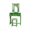 Ensemble de meuble-lavabo unique moderne avec tabouret et tiroirs pliables en miroir en bois aggloméré 1 pièce-1250476281