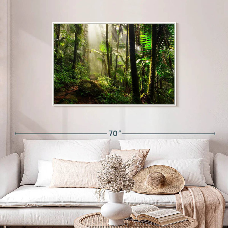Forêt nationale d'El Yunque, Cadre flottant blanc, 43 po x 29 po