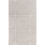 Geometric Area Rug in Gray