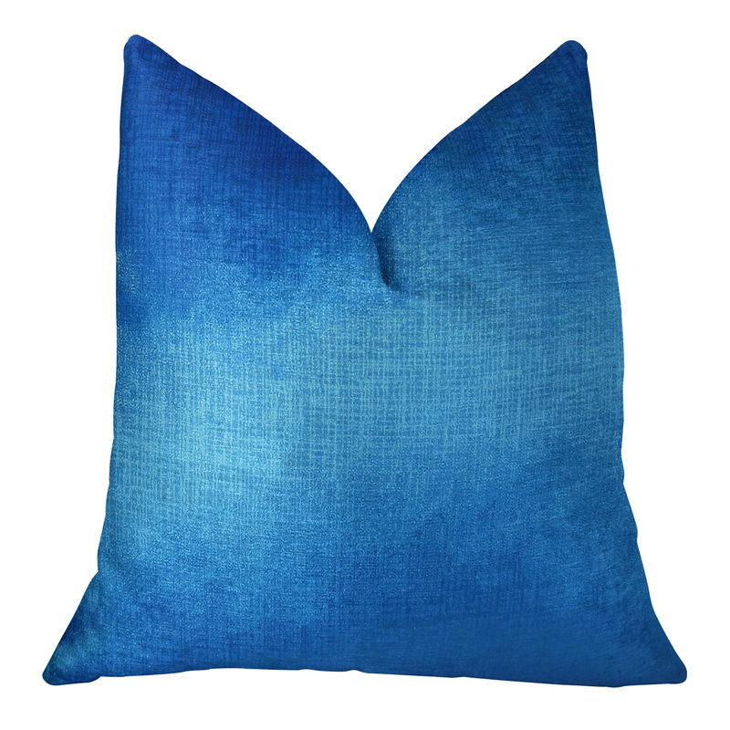 Coussin de luxe éléctrique fabriqué à la main Azure, 12 po x 20 po, Coussin lombaire