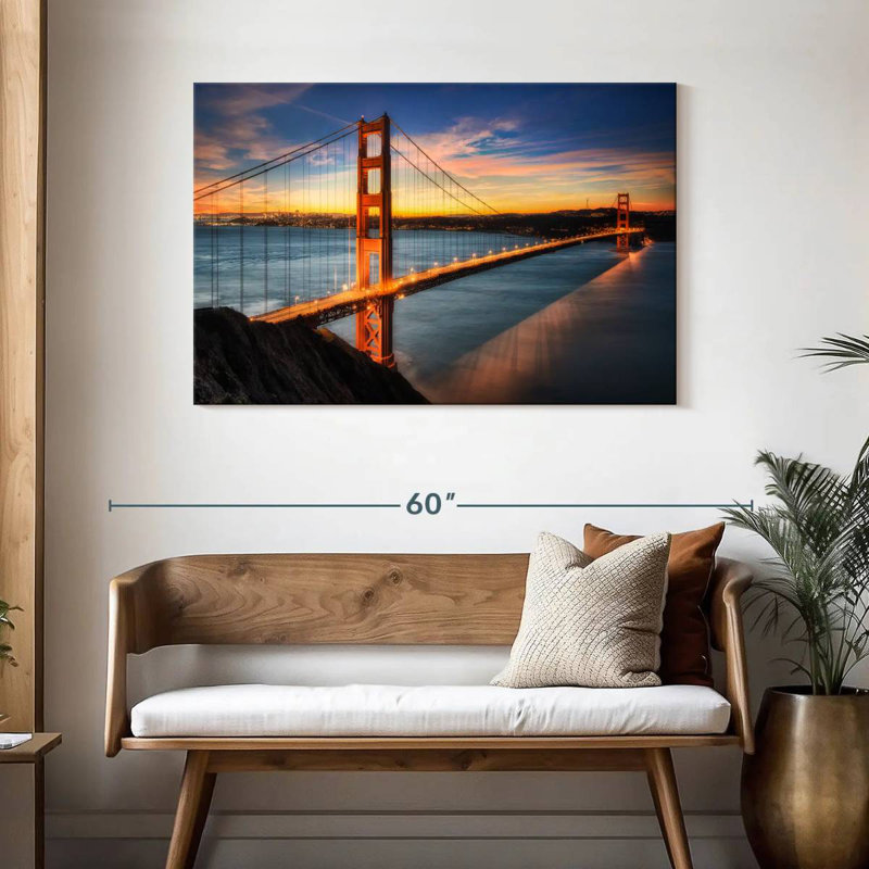 Lilie s'allume sur Golden Gate, H 30 po x l 45 po