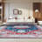 Aurich 851 Area Rug In Navy / Red-1738313677